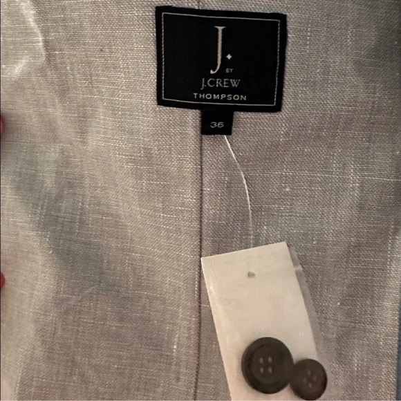 J. Crew Light Blue-Gray Linen Blazer - Picture 5 of 5
